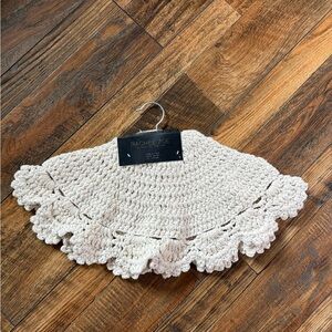 Rachel Zoe Ivory Crochet Tree Skirt